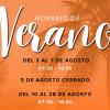 Horarios especiales en la festividad de la Virgen Blanca y mes de agosto